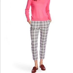 COURT AND ROWE Flat Front Shadow Plaid Trousers
